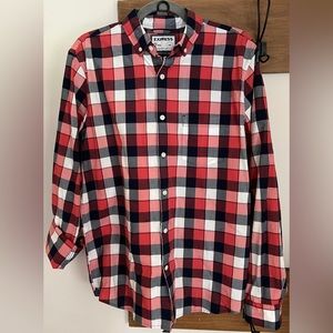 Slim Fit Plaid Button Down